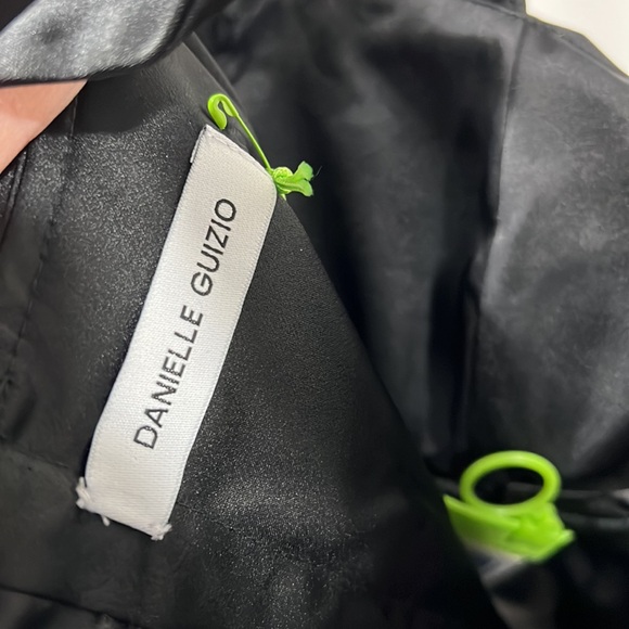 Danielle Guizio satin bustier Crop Top Black open Back - Picture 5 of 7